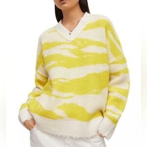 ALL SAINTS Tiga V-Neck Jumper/Sweater